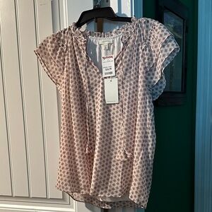Pink Patterned Women's Top